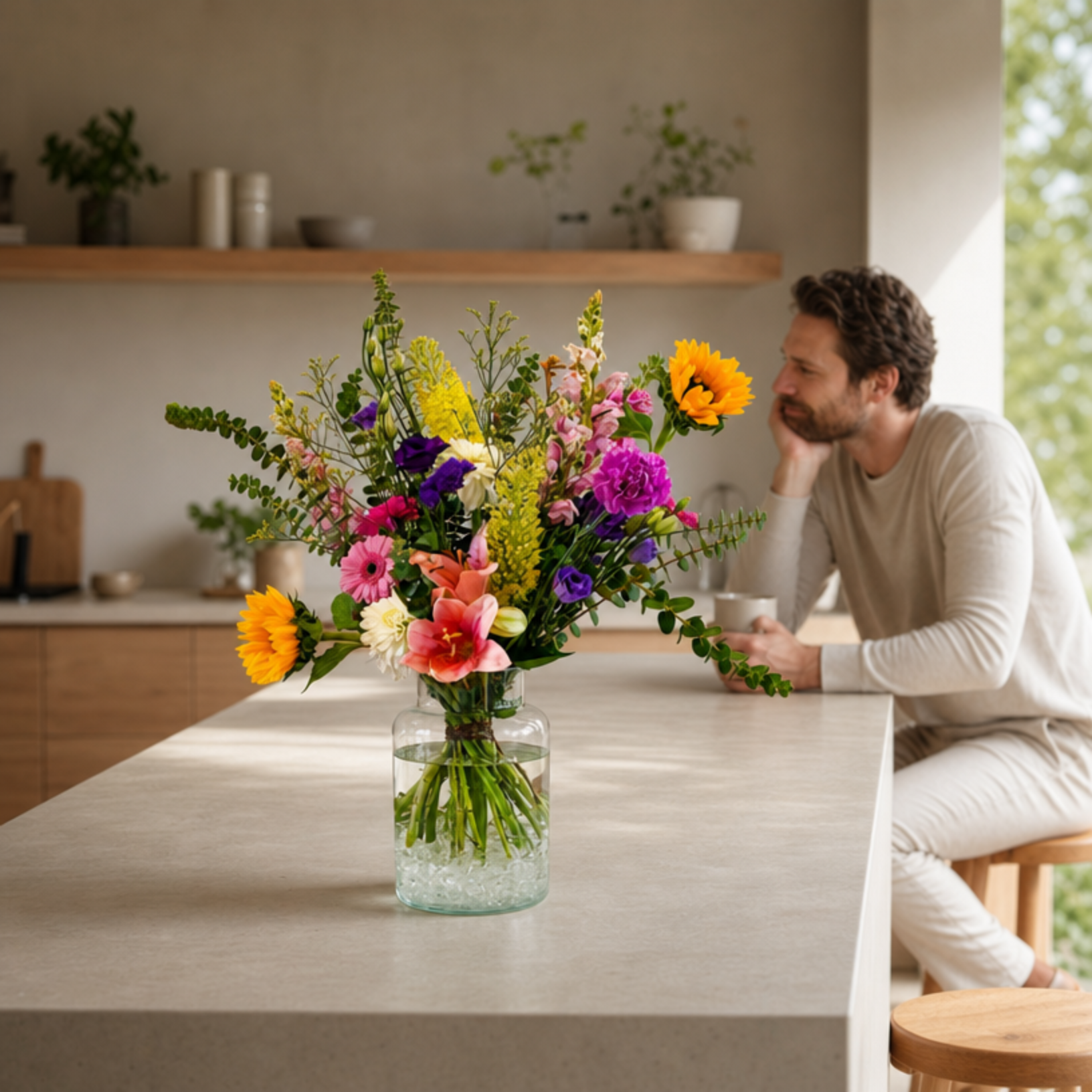 4.2.Troost-bloemen.nl - Seizoensboeket - Groot
